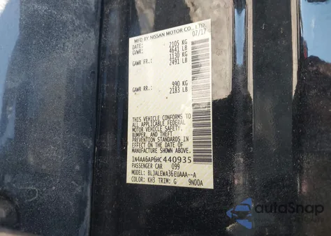 2017 Nissan Maxima 3.5 Sl from USA, damaged, VIN 1N4AA6AP6HC440935